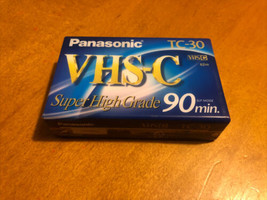 Panasonic Video Camera Tape TC-30 VHS-C Super High Grade 90 Minutes New ... - $5.84