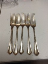 Set Of 5 Vintage Onieda Community Service Plate Dinner Forks - $10.95