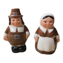 The Pilgrim Pair Limited Edition Salt &amp; Pepper Shaker Set 2014 Thanksgiv... - $18.67