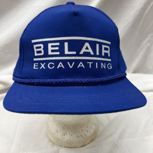 trucker hat baseball Cap Vintage Snapback Belair Excavating Royal Farm - $39.99