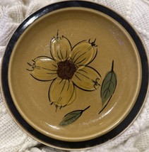 Designer’s Collection Honey Flowers  7-1/2 Inch Plate Hand Decorated  Stoneware - $9.89