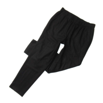 NWT Eileen Fisher Tapered Ankle in Black Soft Wool Flannel Pull-on Crop ... - £77.77 GBP