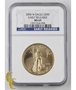 2006-W Burnished Gold Eagle $50 1 oz. Bullion Graded by NGC MS-69 Early ... - £2,847.59 GBP