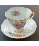 Windsor China Tea Cup &amp; Saucer, Numbered England Vintage Fluted Edge - £24.65 GBP