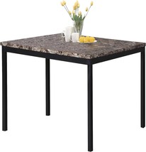 Roundhill Furniture Citico Metal Counter Height Dining Table With Lamina... - $201.92