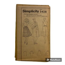 Simplicity 5438 Dress Pattern Size 14 1982 Uncut No Envelope Knee Length... - £7.76 GBP