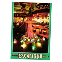 Vintage Postcard Las Vegas Excalibur Hotel Casino Fountain King Arthur Vacation - £6.10 GBP