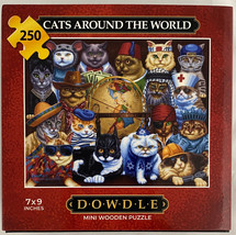 Dowdle Mini Wooden Puzzles - Cats Around the World - 250 pieces, Brand New - $12.00
