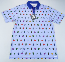 New Breakfast Balls RSVLTS Polo Golf Shirt Size M Its 5 Par Somewhere Ti... - $37.00