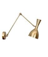 Wall Mid Century Modern Brass Sputnik chandelier light Fixture Italian L... - £80.87 GBP