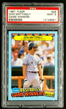 1987 Fleer Game Winners #26 Don Mattingly HOF PSA 9 Mint *Only 14 Graded Higher* - £25.51 GBP