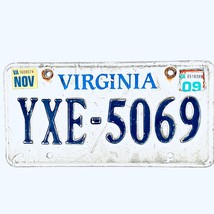 2009 United States Virginia Base Passenger License Plate YXE-5069 - $16.82