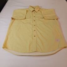 Bob Timberlake Build To Last Men's Yellow Cotton Short Sleeve Pockets Size Large image 10
