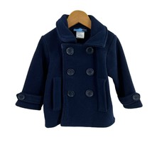 Good Lad Navy Blue Fleece Peacoat Size 2T - £14.71 GBP