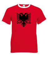 Albania Ringer T Shirt - £11.59 GBP