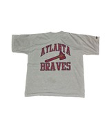 Vintage 1994 Atlanta Braves Big Logo Athletic Gray Baseball Graphic T-Sh... - $263.40 MXN