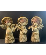 Set 3 Dickson MCM Vintage Christmas Angel Candlestick Holders W/original... - £7.29 GBP