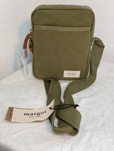 MARGOT New York Kains Military Green Canvas Crossbody Bag Orig. $70 NWT - £28.79 GBP