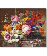 Joseph Nigg Flowers Painting Ceramic Tile Mural BTZ22889 - $410.31 CAD+
