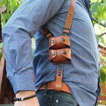 Fits Ruger SP101 357 Mag 2.25”BBL Shoulder Holster Double Speed Loader #1497# RH image 3