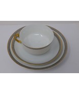 Heinrich H&amp;Co Selb Bavaria Manchester Cup &amp; Saucer with Bread Plate Set ... - $99.99