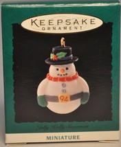 Hallmark - Jolly Wolly Snowman - Classic Miniature Ornament - £8.83 GBP