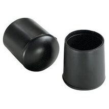 Furniture Leg Tip, Black Vinyl, 1/2-In., 4-Pk. - €14,12 EUR