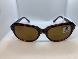 Corinne McCormack Brown rectangular Bifocal Sunreaders Sunglasses Reader... - $12.99