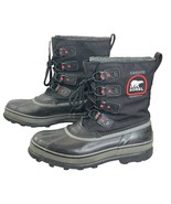 Sorel Caribou Mens Snow Boots Black Size 10 Waterproof Insulated Outdoors  - £56.10 GBP