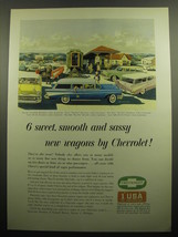 1957 Chevrolet Station Wagons Ad - 6 sweet, smooth and sassy new wagons - £14.55 GBP