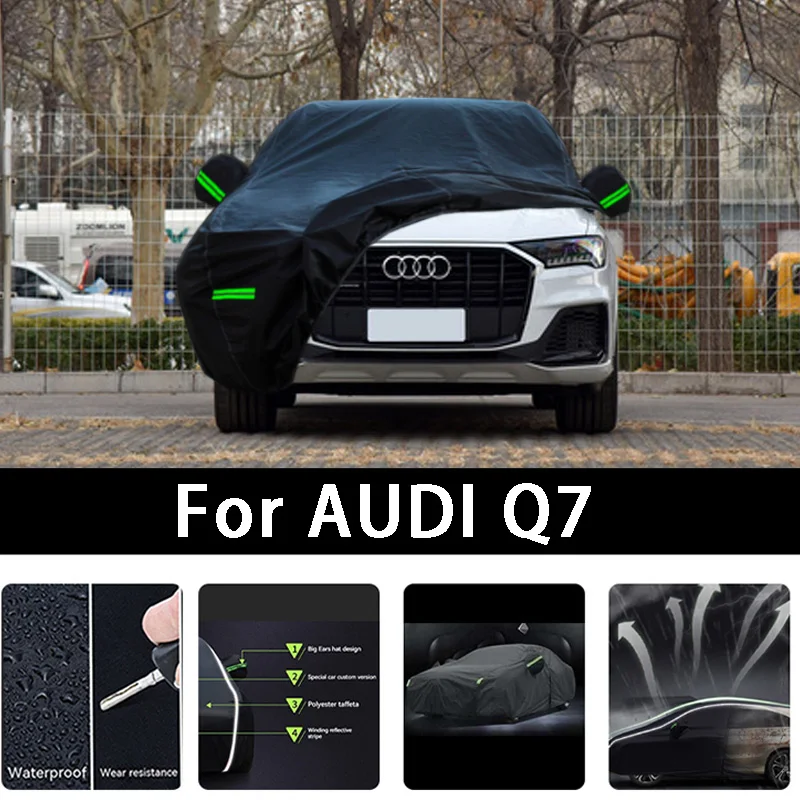 For AUDI Q7 2013-2024 Outdoor Protection Full Car Covers Snow Cover Sunshade - £74.08 GBP
