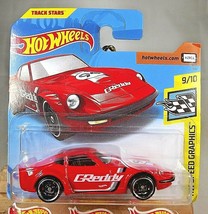 2018 Hot Wheels #244 Hw Speed Graphics 9/10 Nissan Fairlady Z Red Short Card - £7.44 GBP