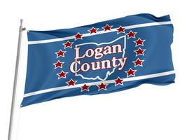 Logan County, Ohio Flag,Size -3x5Ft / 90x150cm, Garden flags - $29.80