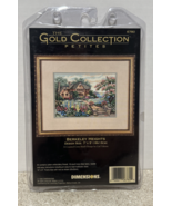 Vtg Gold Collection Petites Cross Stitch Kit Berkeley Heights 7&quot; x 5&quot; - $467.43 MXN