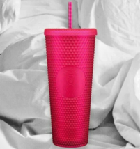 Starbucks Ruby Jelly Bling Pink Studded 2023 Mothers Day 24oz Tumbler Venti - £31.37 GBP