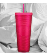 Starbucks Ruby Jelly Bling Pink Studded 2023 Mothers Day 24oz Tumbler Venti - £32.04 GBP
