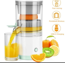 Electric Citrus Juicer Rechargeable Hands-Free Masticating Orange Lemon Squeezer - £10.24 GBP