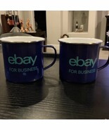 2 eBay for Business Metal Mugs Blue Aqua - €17,19 EUR