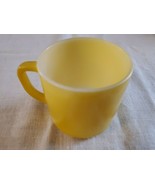 Vintage Federal Yellow Milk Glass Mug Coffee Cup MCM No Chips or Cracks - $10.89