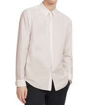Theory Mens Pink Irving Long Sleeve Linen Button Down Shirt,  X-Large XL... - $126.72
