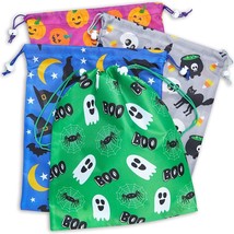 12 Pack Large Drawstring Goodie Treat Bags For Halloween Party Trick Or Treat - £23.43 GBP