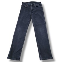 American Eagle Airflex+ Slim Straight Jeans Size 29 W29x28.5 Stretch Bla... - $36.22