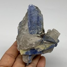 221.3g,3.8&quot;x2.6&quot;x1.6&quot;,Blue Kyanite Quartz  Mineral Specimen @Brazil, B32889 - £35.02 GBP