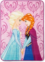 Disney Frozen Elsa Ana kids &#39;Sister, Sister&#39; Plush Throw Blanket 46X60&quot; So Soft! - £19.10 GBP
