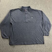 Big Dogs 1/4 Zip Pullover Mens 3X Blue Sweatshirt Mock Neck Logo Polyester - $365.38 MXN