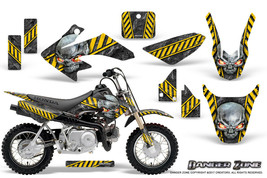 Honda Crf 50 Graphics Kit Creatorx Decals Stickers Danger Zone Yellow - £86.13 GBP