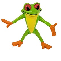 Rainforest Cafe 3.25&quot; Cha Animated Red Eye Tree Frog PVC Action Figure Toy RFC - $7.87