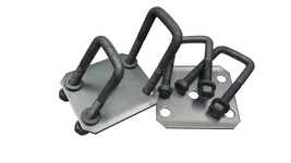 (2) BOAT TRAILER LEAF SPRING AXLE SQUARE M14 U-BOLT KITS 9/16&quot;x 2 1/16x ... - $38.95