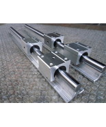 2 pcs SBR50-500mm 50 mm FULLY SUPPORTED LINEAR RAIL &amp;  4 SBR50UU Block B... - $448.78 CAD
