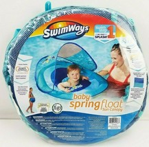 SwimWays Step 1 Infant Spring float Sun Canopy 9-24 Months 50+UPF Blue Lobster - £15.36 GBP